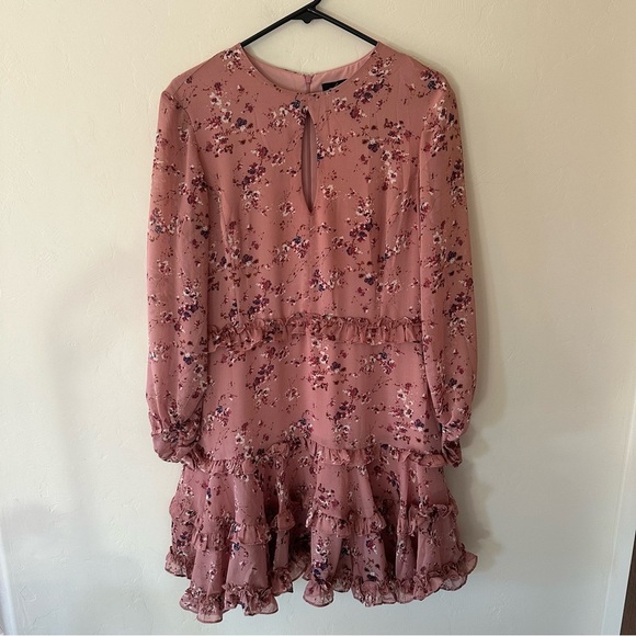 Bardot Ditsy Frill Dress in Rose Ditsy - Picture 4 of 11